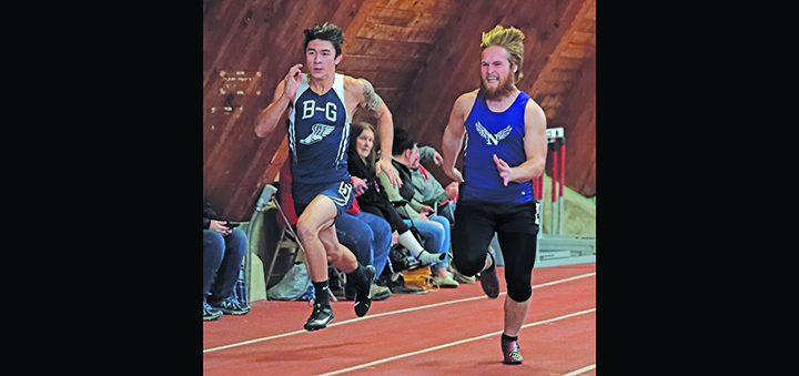 Norwich and B-G start season with good showing in first indoor track meet